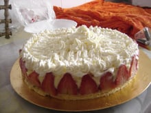 Recette Gâteau aux fraises et chantilly