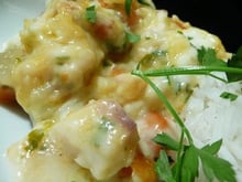 Gratin de cabillaud aux légumes