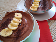 Mousseux chocolat bananes