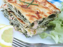 Lasagnes au saumon et aux épinards