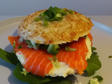 Burger saumon ricotta