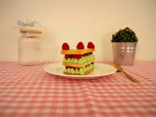 Mille-feuilles pistache framboise