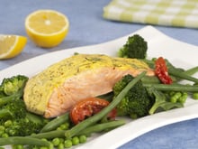 Filet de saumon gratiné à l'aneth