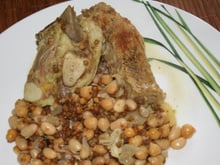 Poitrine de veau et légumes secs