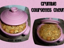 Crumble courgette-chèvre