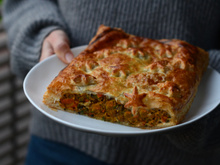 Tourte végétarienne façon welligton pie