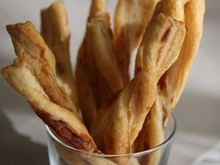 Torsades au parmesan et jambon de Parme