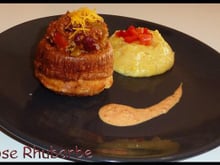 Pudding à la mexicaine et son crémeux au mais