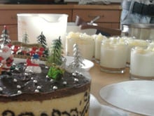 Panna cotta poire et caramel au beurre salé