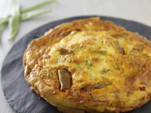 Tortillas aux haricots plats, chorizo et mozzarella