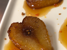 Poires fondantes au Carambar