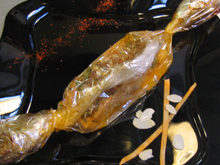 Papillote de saumon sucrée salée à la patate douce