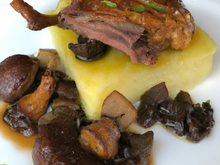 Confit de Canard parmentier aux cèpes