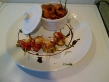 Brochettes de poulet au pesto