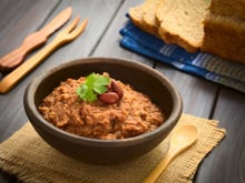 Purée de haricots rouges