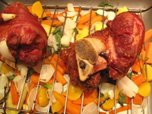 Jarret de porc aux petits légumes