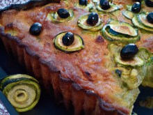 Gâteau de courgettes aux olives
