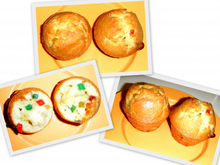 Muffins aux fruits confits et chocolat blanc