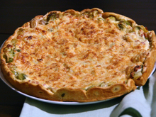 Tarte gratinée aux choux de Bruxelles