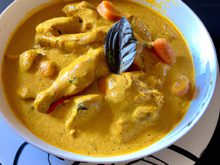 Curry de chapon au lait de coco