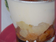 Verrine façon tiramisu aux poires et pain d'épice