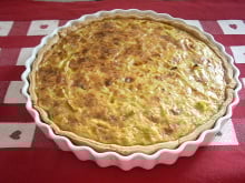 Tarte aux poireaux et à la fourme d'Ambert