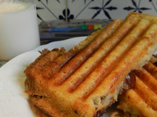 Croque monsieur banane chocolat