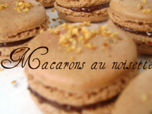 Macarons noisette façon nutella