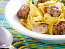 Tagliatelles de veau et coques