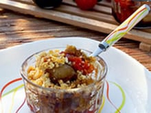 Crumble de tomates cerises