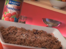 Crumble pommes et fruits rouges