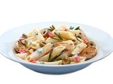 Pennes au poulet, olives et Philadelphia