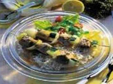 Brochettes de veau au citron