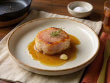 La côte de porc tendre et savoureuse