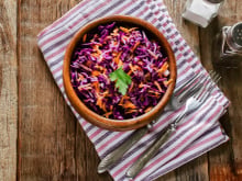 Salade de chou rouge et carottes