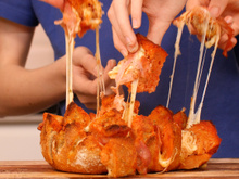 Pain hérisson façon pizza