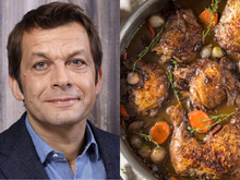 Laurent Mariotte nous régale avec son poulet au vin rouge façon bourguignon, idéal pour le dimanche