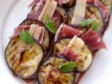 Tartine d'aubergine à l'italienne