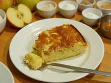 Fondant aux pommes et fromage blanc