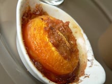 Abricots rôtis biscuités