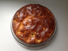 Gâteau au yaourt miel-banane