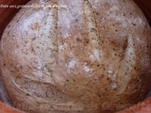 Pain aux graines de lin brun et son d'avoine
