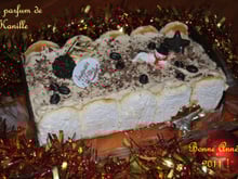Bûche de Noël à la mousse de café