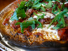 Tortilla pizza au salami