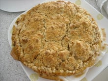 Tarte aux pommes streusel