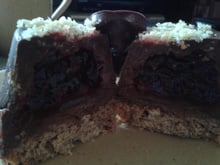 Trio pétillant, gâteau au chocolat