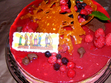 Gâteau à la mousse de fruits rouges