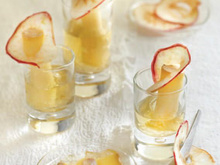 Cantal Jeune à la gelée de cidre et chips de pommes