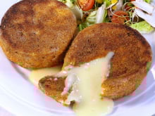 Petits camemberts panés