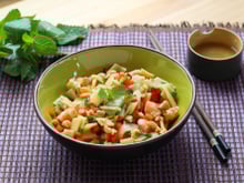 On ne se lasse pas des salades de crevettes surtout en 5 versions